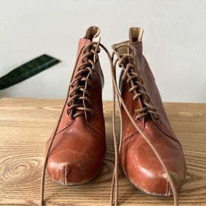 Nine West lace up booties